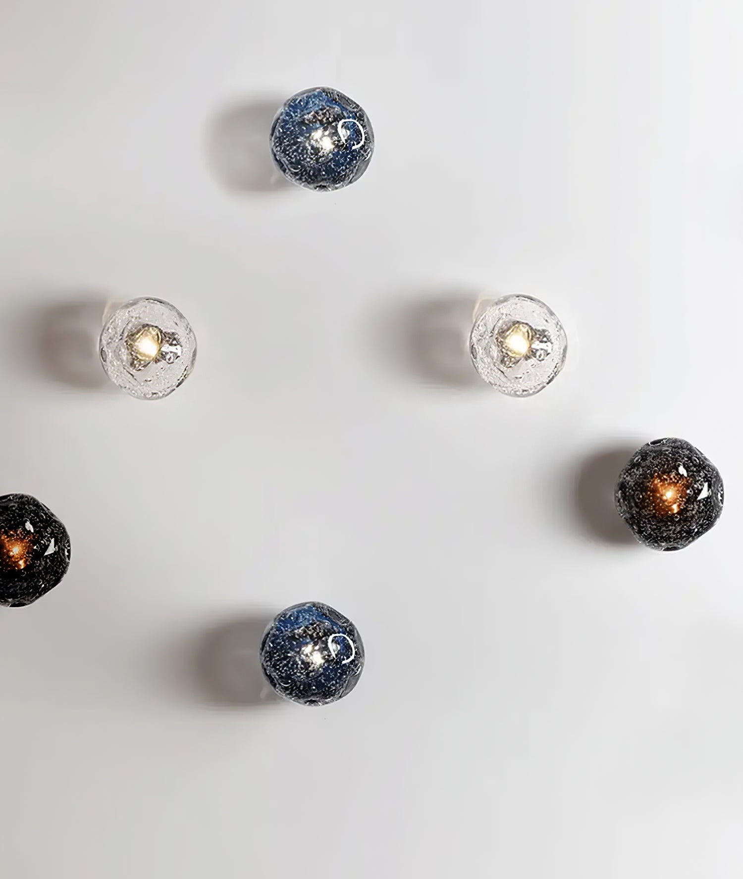 Orrin Molten Glass Wall Light, Hardwired Wall Sconce, detail 13