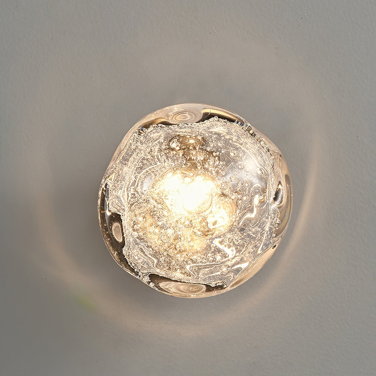 Orrin Molten Glass Wall Light, Hardwired Wall Sconce, detail 8
