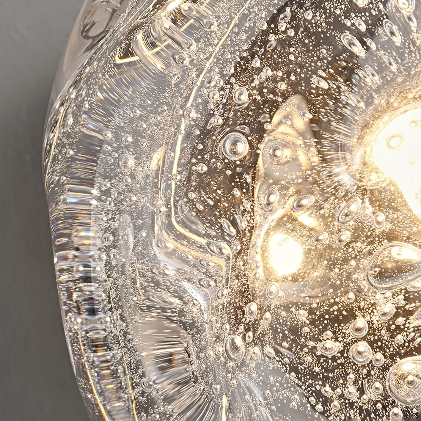 Orrin Molten Glass Wall Light, Hardwired Wall Sconce, detail 6
