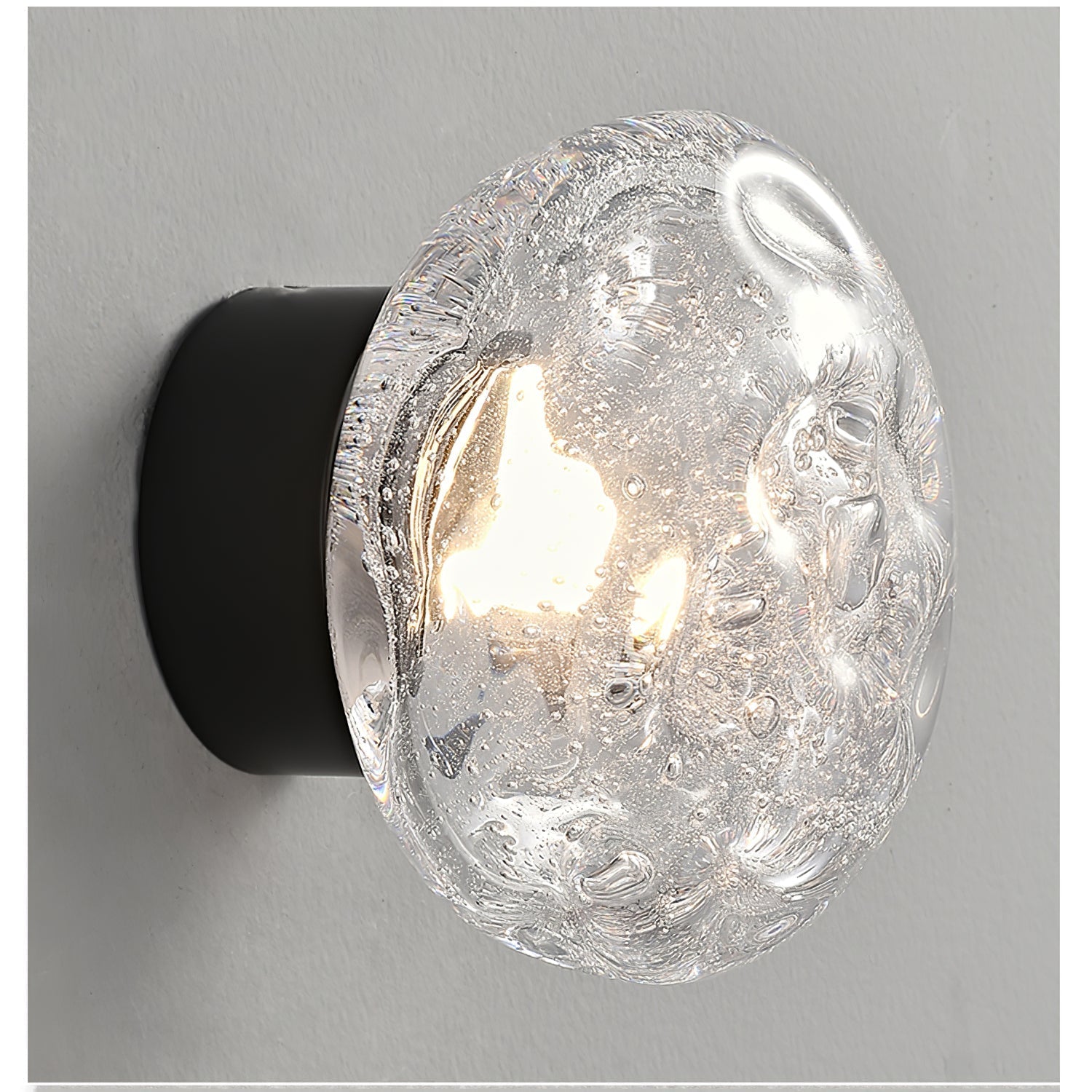 Orrin Molten Glass Wall Light, Hardwired Wall Sconce, detail 19