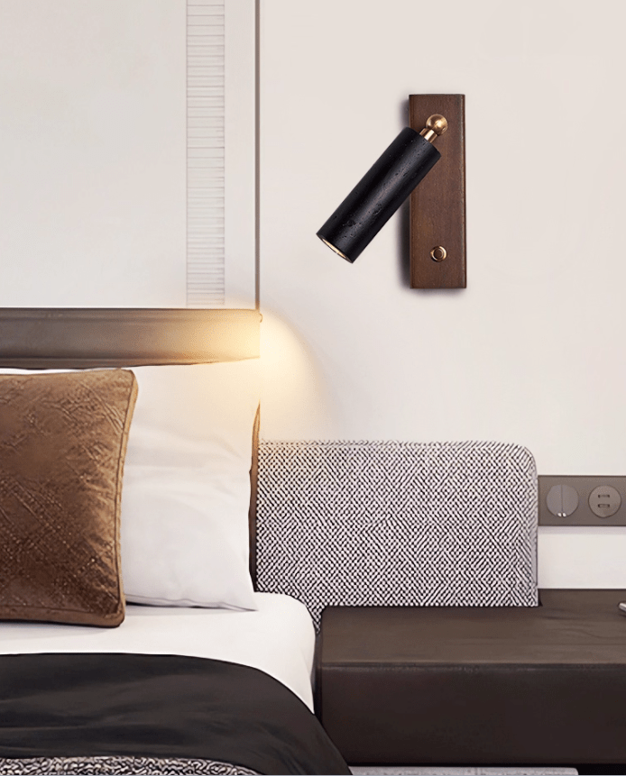 Orrin Travertine Wall Light, Hardwired Wall Sconce, detail 13