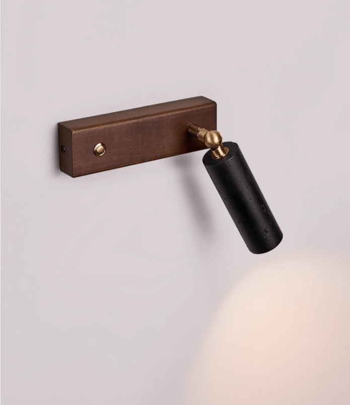 Orrin Travertine Wall Light, Hardwired Wall Sconce, detail 6