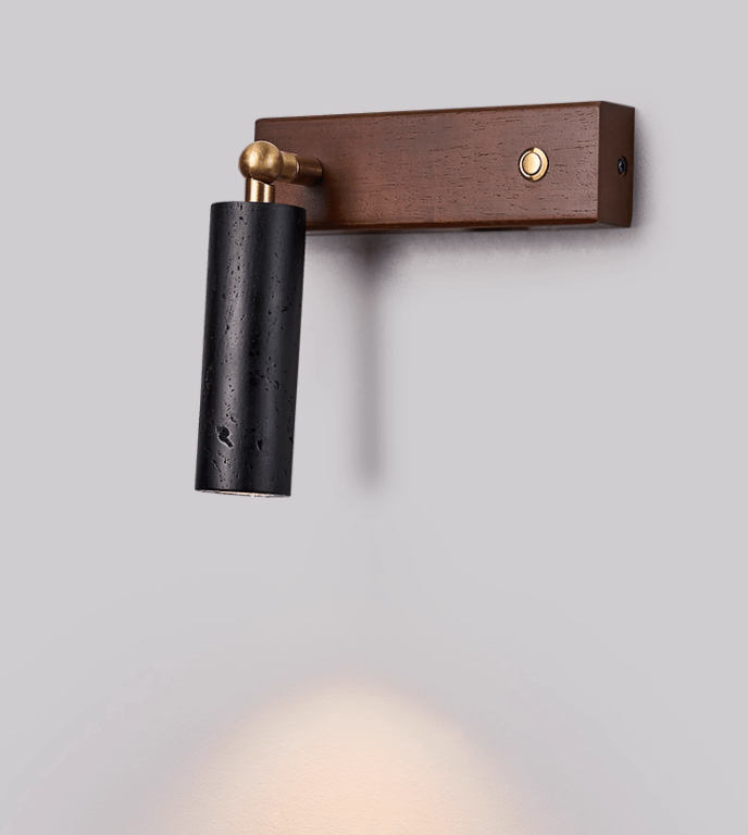 Orrin Travertine Wall Light, Hardwired Wall Sconce, detail 8