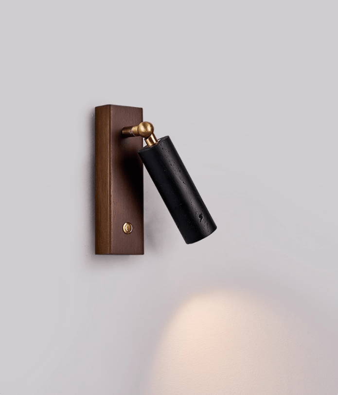 Orrin Travertine Wall Light, Hardwired Wall Sconce, detail 10