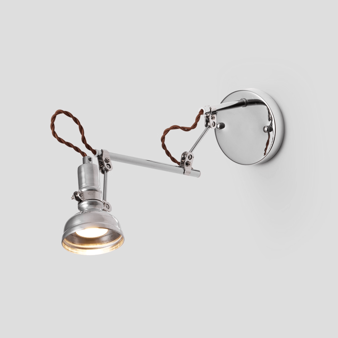 Otto Crane Wall Light, Hardwired Wall Sconce, detail 3