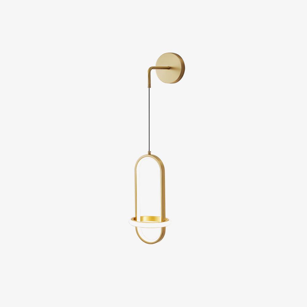 Oval Brass Wall Light, Bedroom Wall Sconce, detail 7
