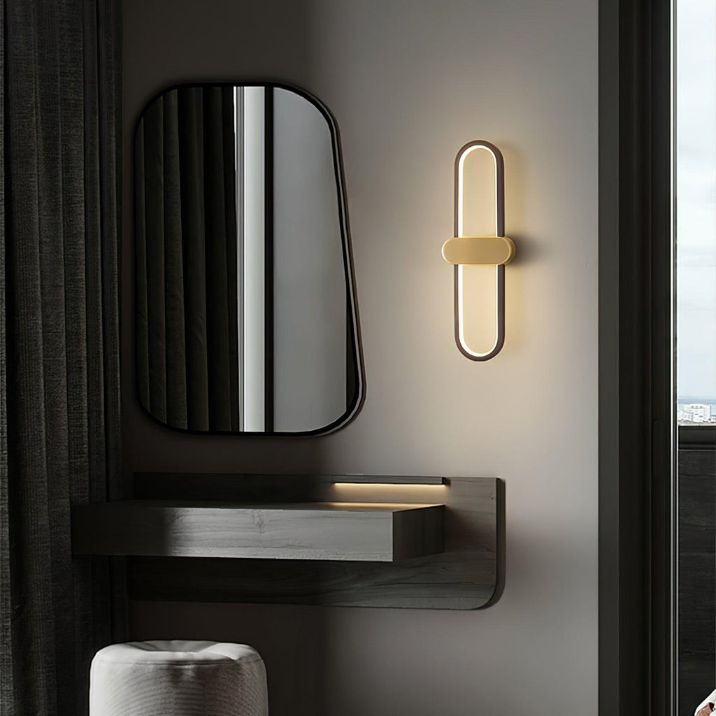 Oval LED Wall Light, Bedroom Wall Sconce, detail 9