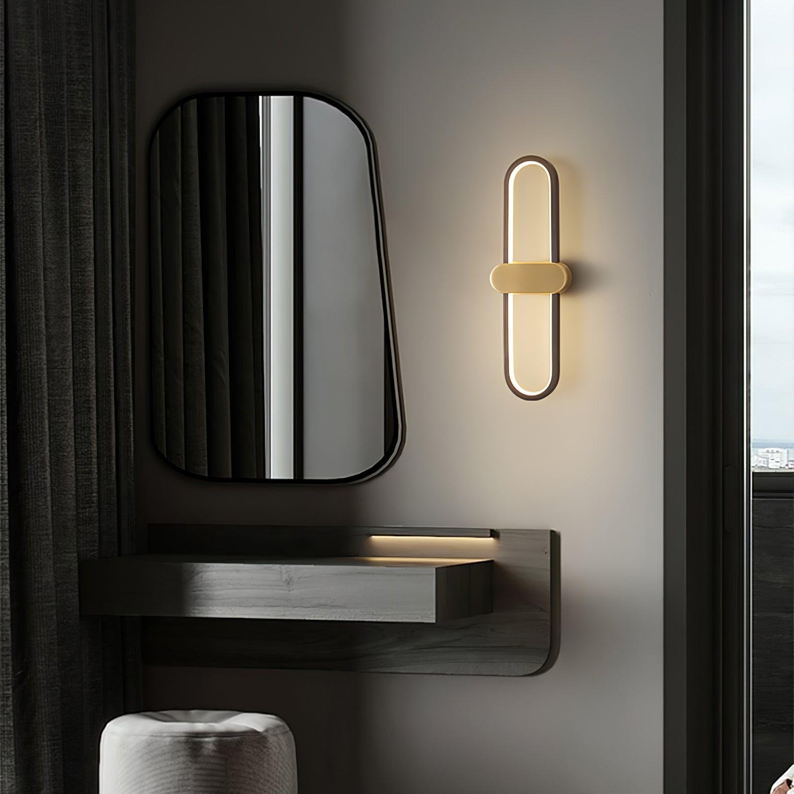 Oval LED Wall Light, Bedroom Wall Sconce, detail 9
