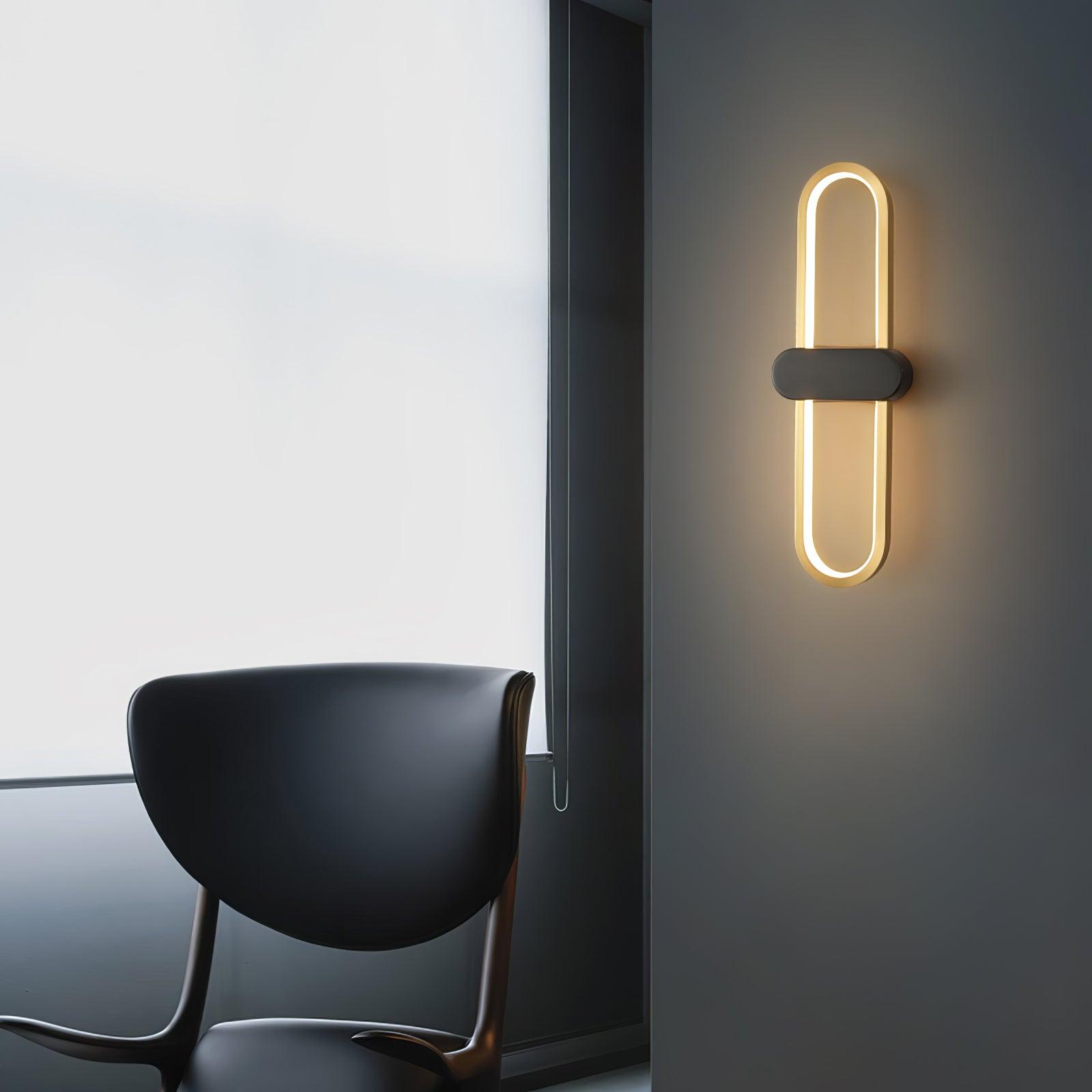 Oval LED Wall Light, Bedroom Wall Sconce, detail 7