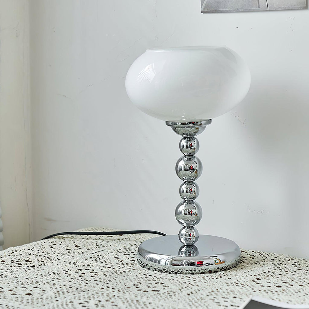 Oval Persimmon Table Lamp, Bedside Table Lamp, detail 4
