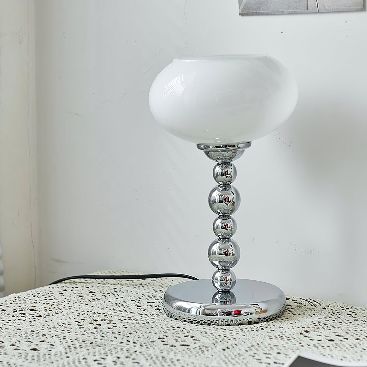 Oval Persimmon Table Lamp, Bedside Table Lamp, detail 4