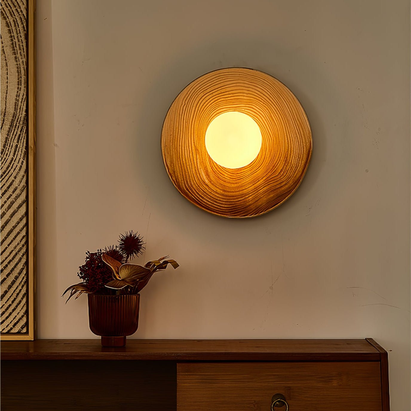 Ovalo Ceramic Wall Light, Hardwired Wall Sconce, detail 11