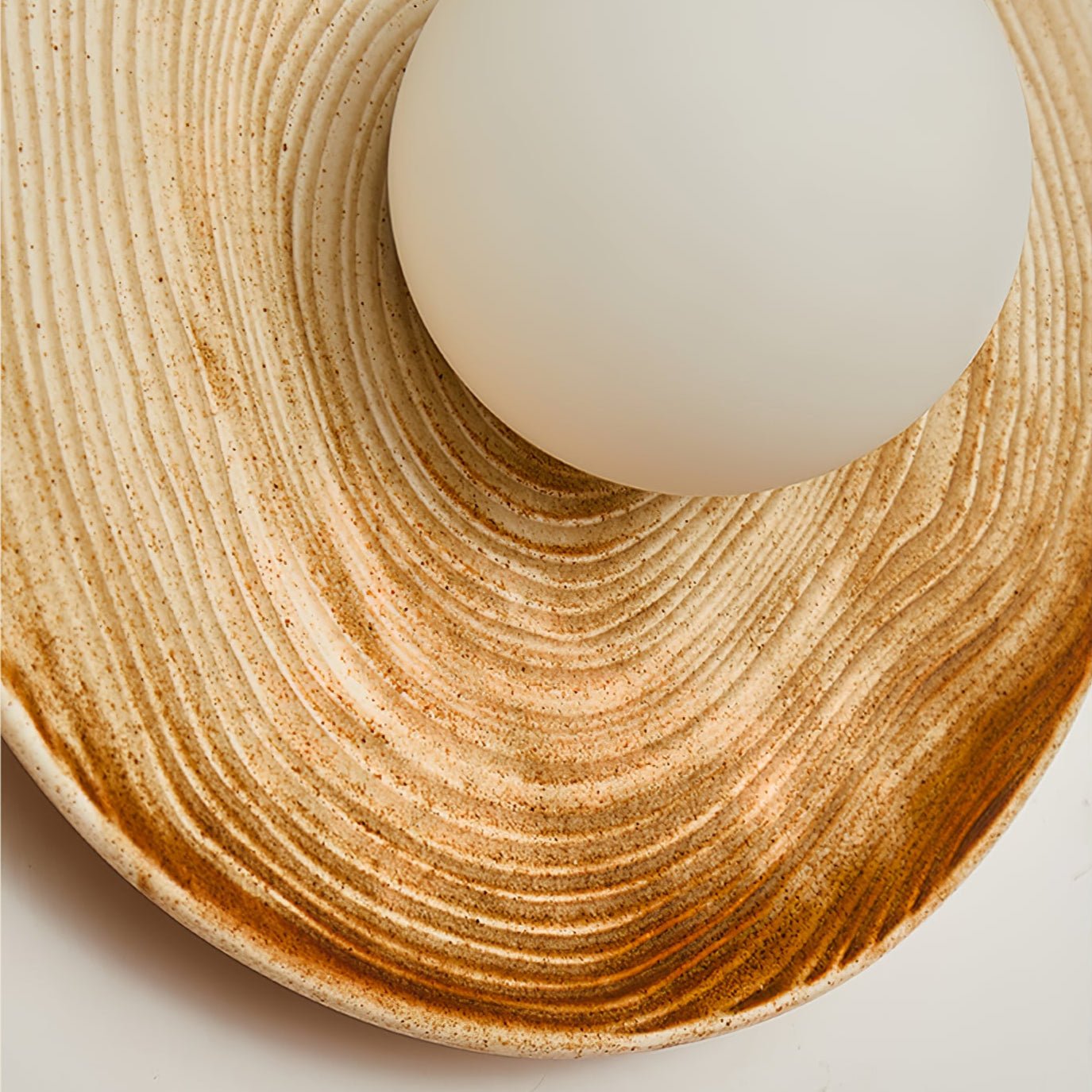 Ovalo Ceramic Wall Light, Hardwired Wall Sconce, detail 9