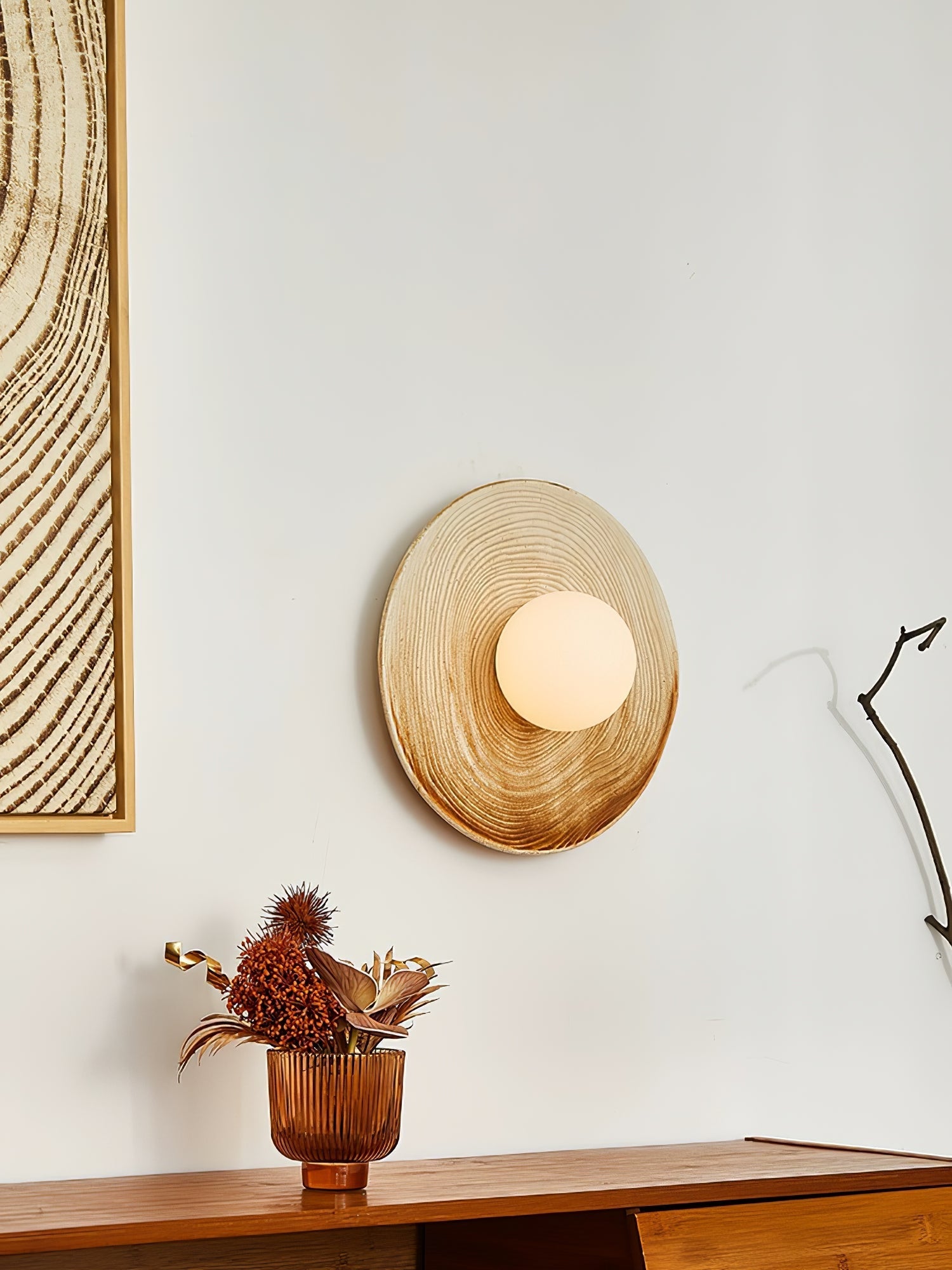 Ovalo Ceramic Wall Light, Hardwired Wall Sconce, detail 10