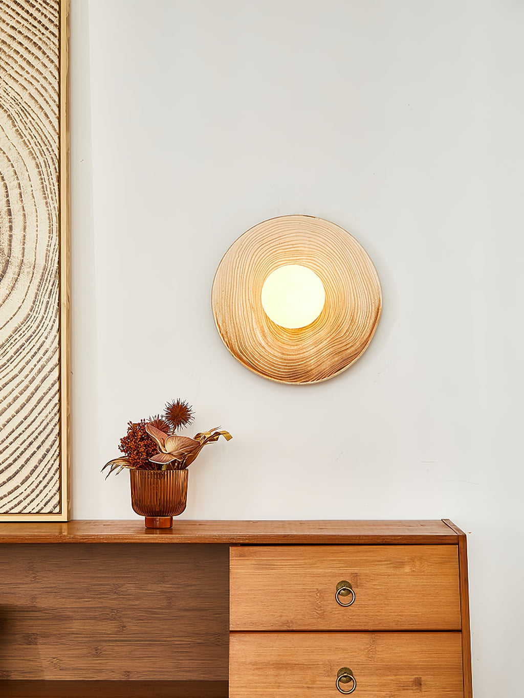 Ovalo Ceramic Wall Light, Hardwired Wall Sconce, detail 3