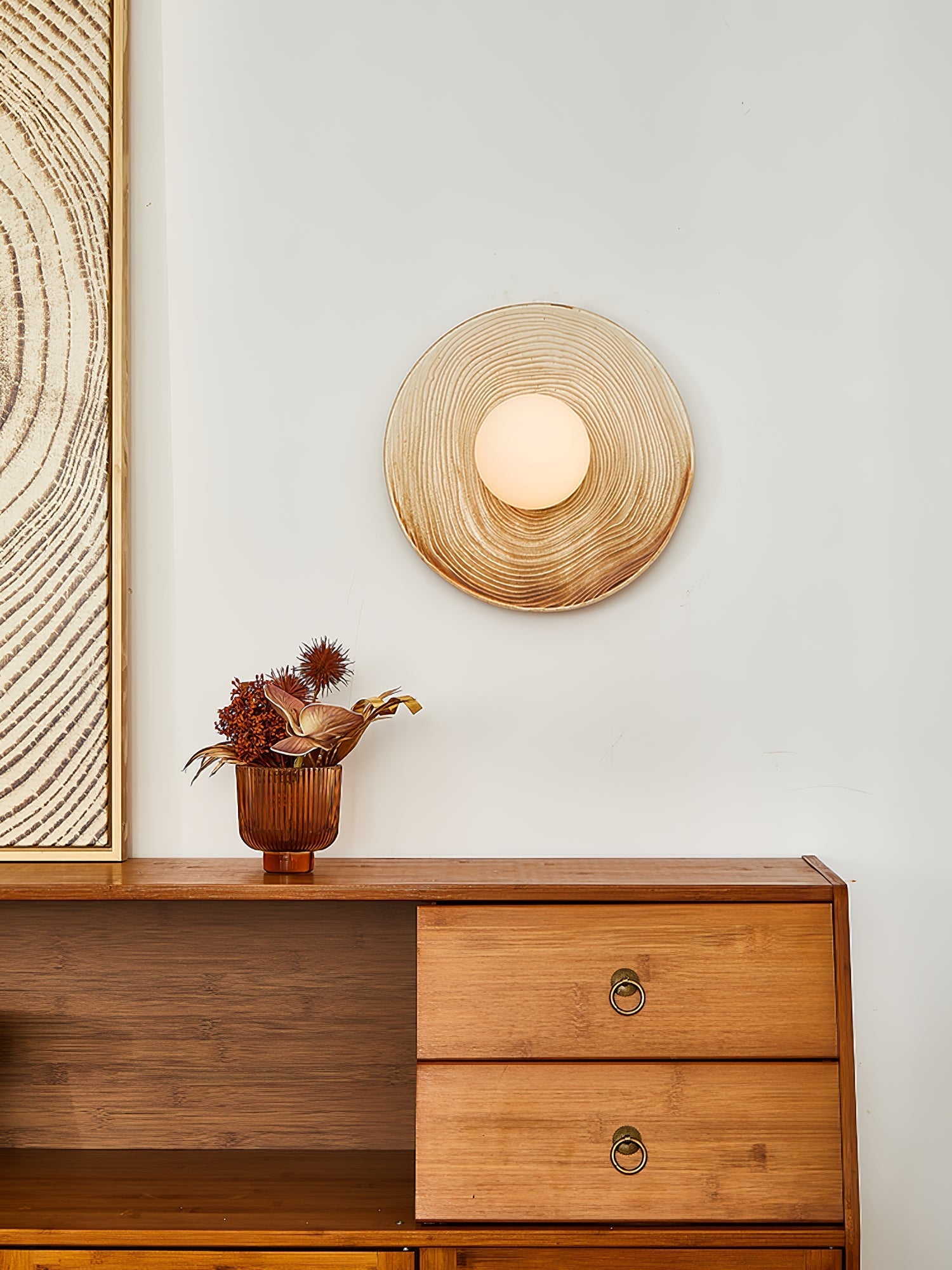 Ovalo Ceramic Wall Light, Hardwired Wall Sconce, detail 4