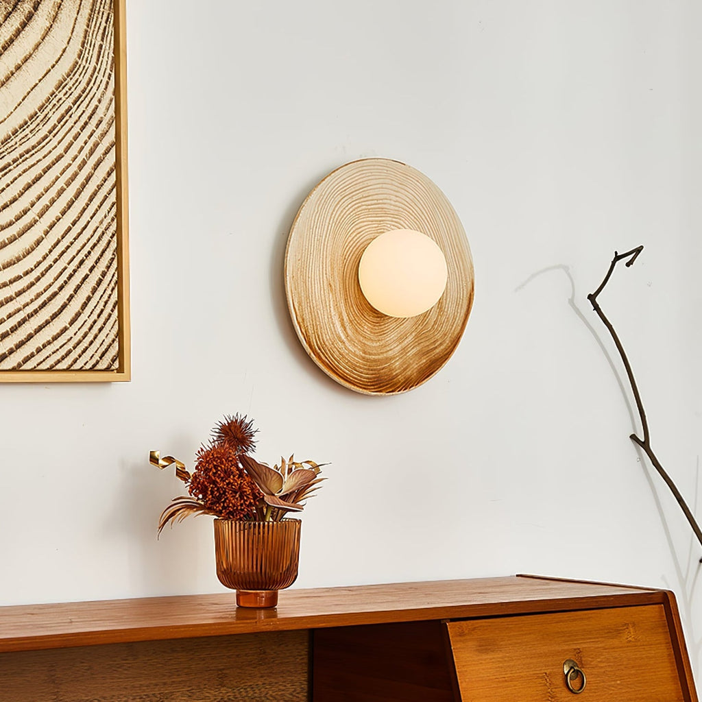 Ovalo Ceramic Wall Light, Hardwired Wall Sconce, detail 6