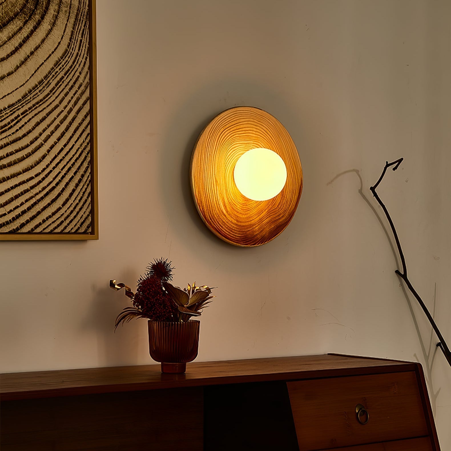 Ovalo Ceramic Wall Light, Hardwired Wall Sconce, detail 7