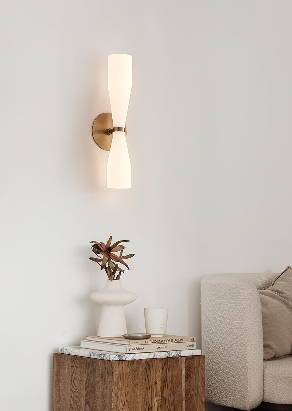 Ovalo Duo Wall Light, Hardwired Wall Sconce, detail 9
