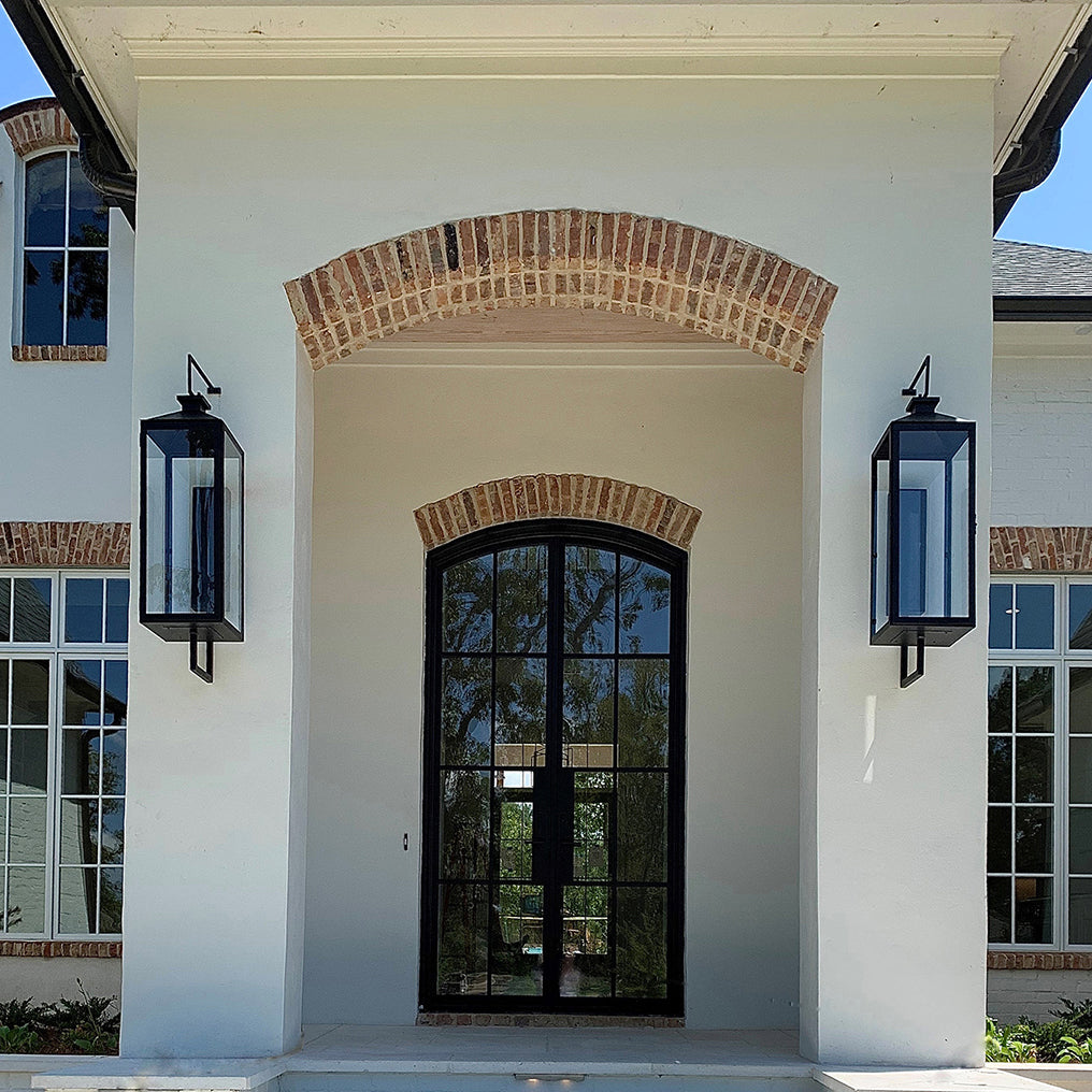 Black Exterior Lantern Lamp, Outdoor Wall Light, detail 4