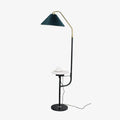 Ozz Floor Light, Floor Lamp, Metal, Marble tabletop: W 21.7″ x H