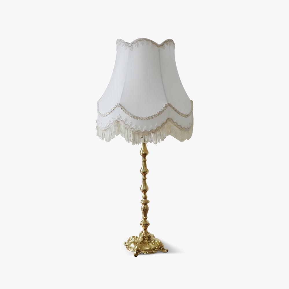 Pantalla Table Light, Bedside Table Lamp, Brass, ∅ 11.8″ x H 26.8″