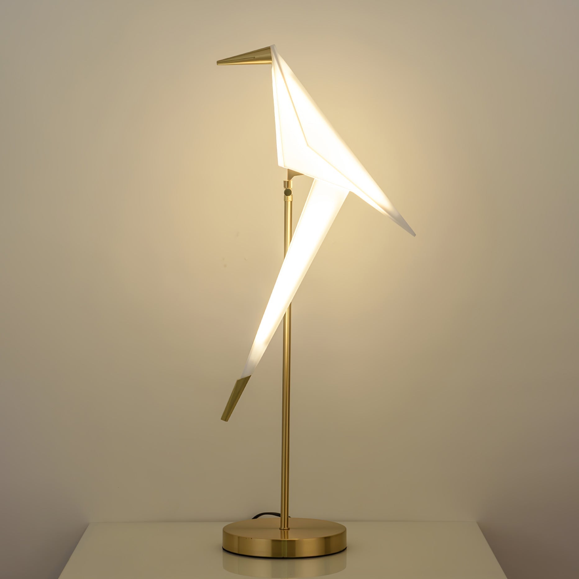 Paper Crane Bird Table Light, Bedside Table Lamp, detail 4