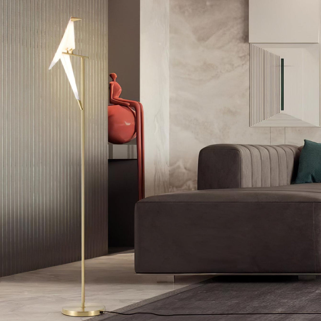 Paper Crane Bird Floor Light, Floor Lamp, detail 3