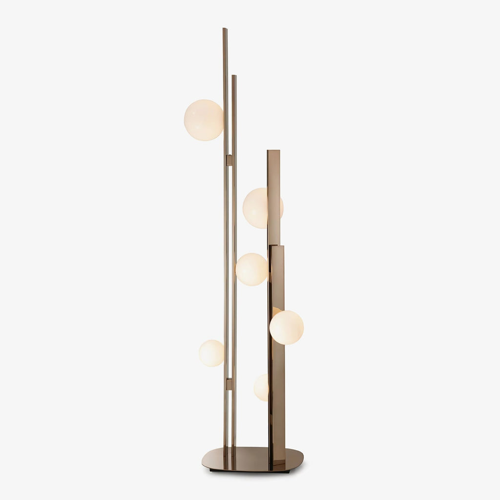 Pascal Floor Light, Floor Lamp, Stainless steel, L 46cm x W 30cm x H 160cm