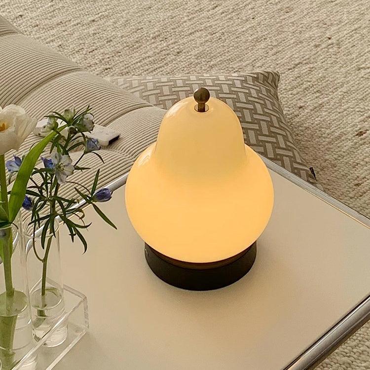 Pear Built-in Battery Table Light, Bedside Table Lamp, detail 2