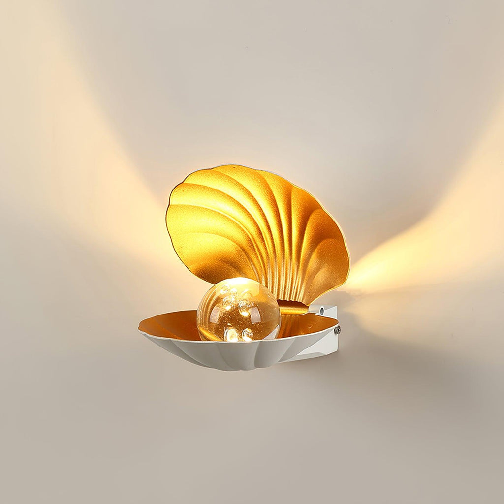 Pearl Clam Wall Light, Bedroom Wall Sconce, detail 7