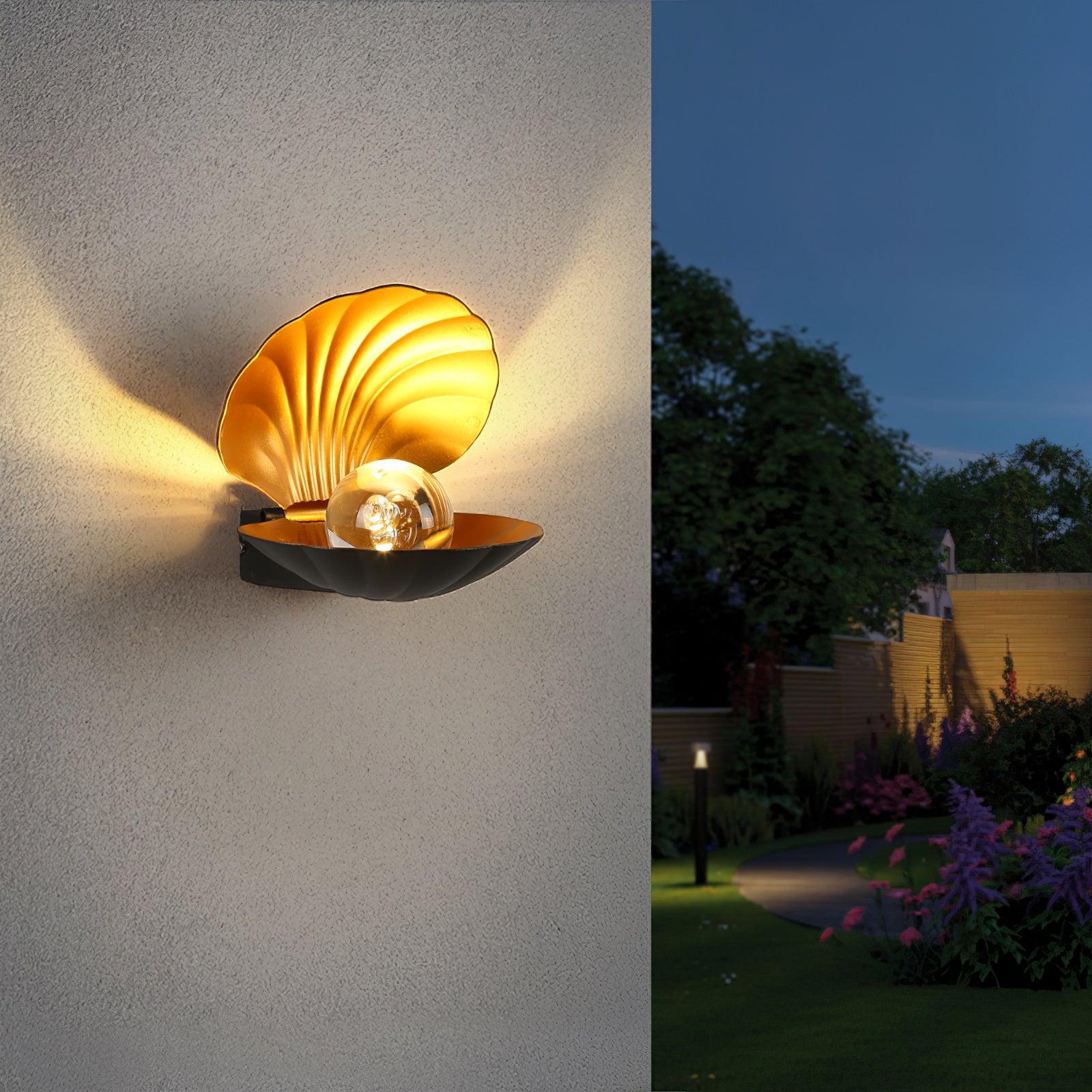 Pearl Clam Wall Light, Bedroom Wall Sconce, detail 4