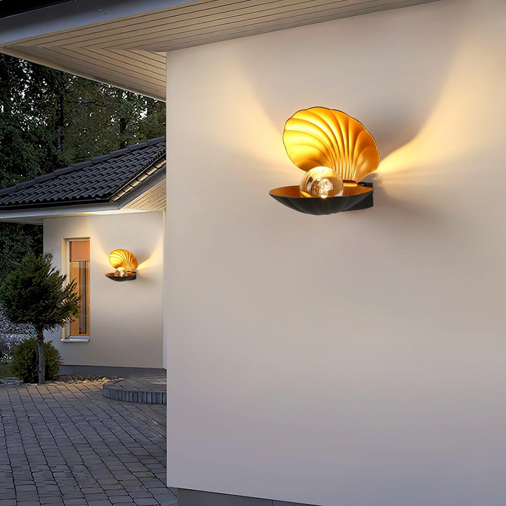Pearl Clam Wall Light, Bedroom Wall Sconce, detail 6