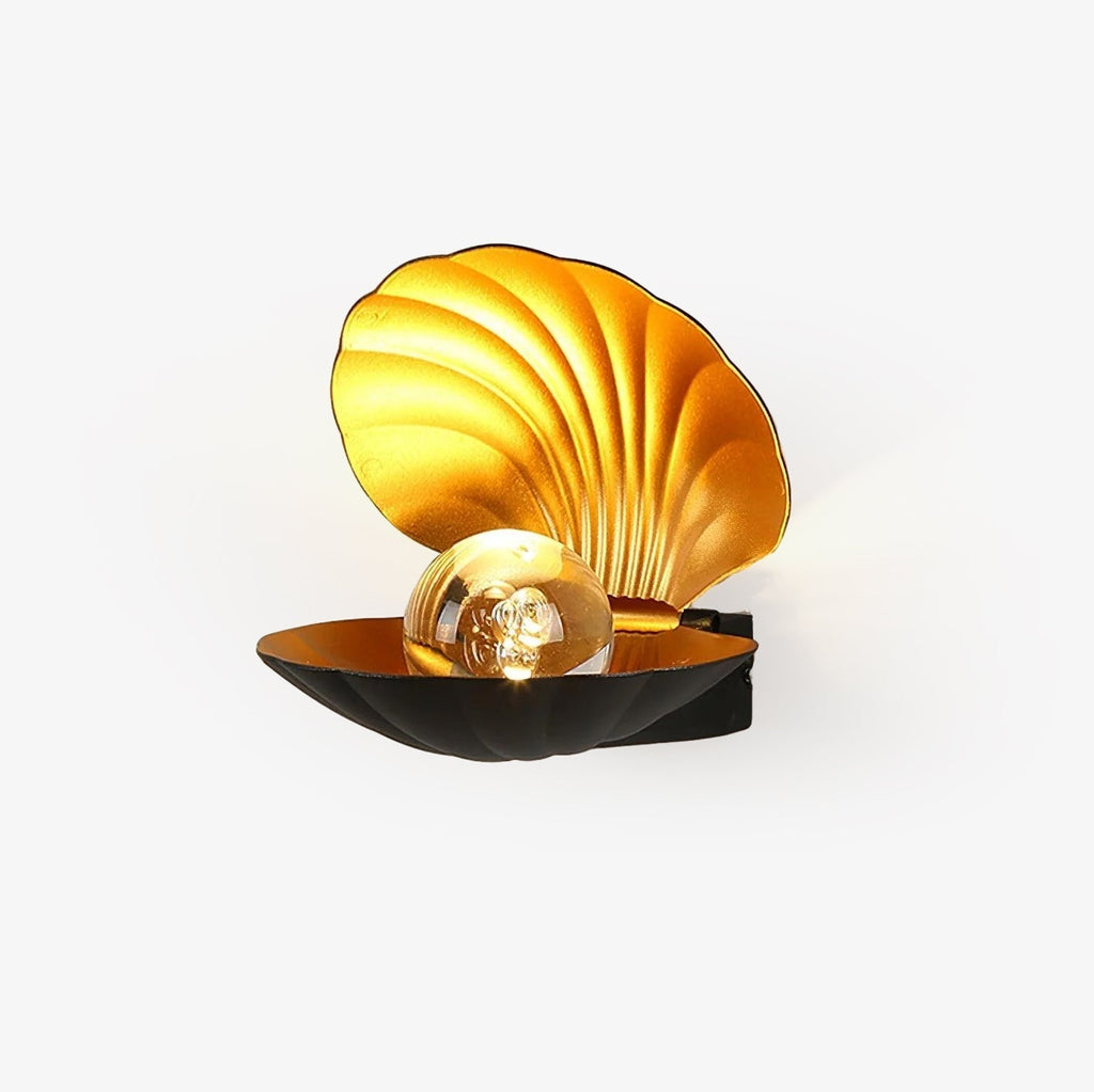 Pearl Clam Wall Light, Bedroom Wall Sconce, detail 2