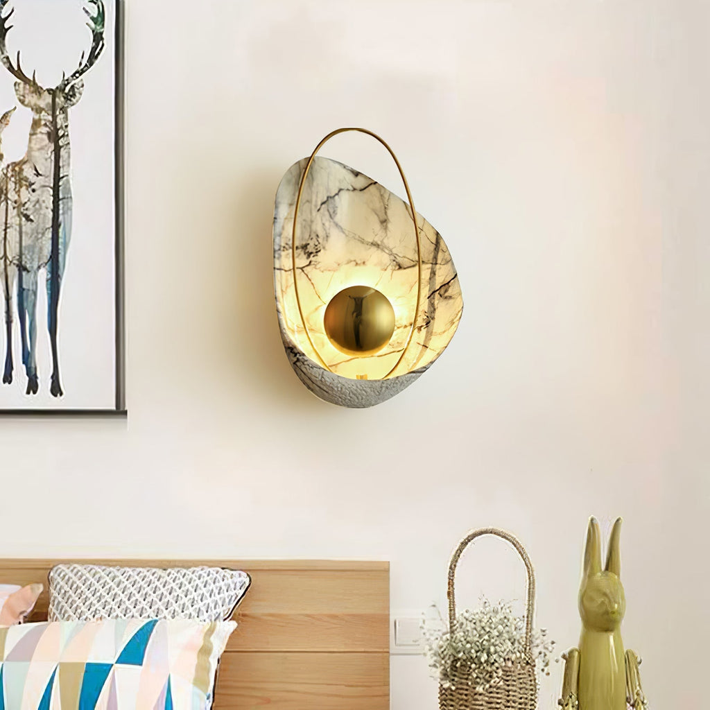 Pearl Wall Light, Hardwired Wall Sconce, detail 3