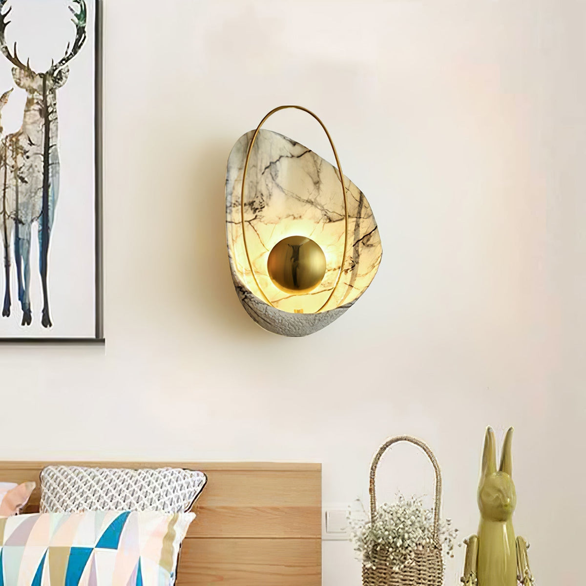 Pearl Wall Light, Hardwired Wall Sconce, detail 3