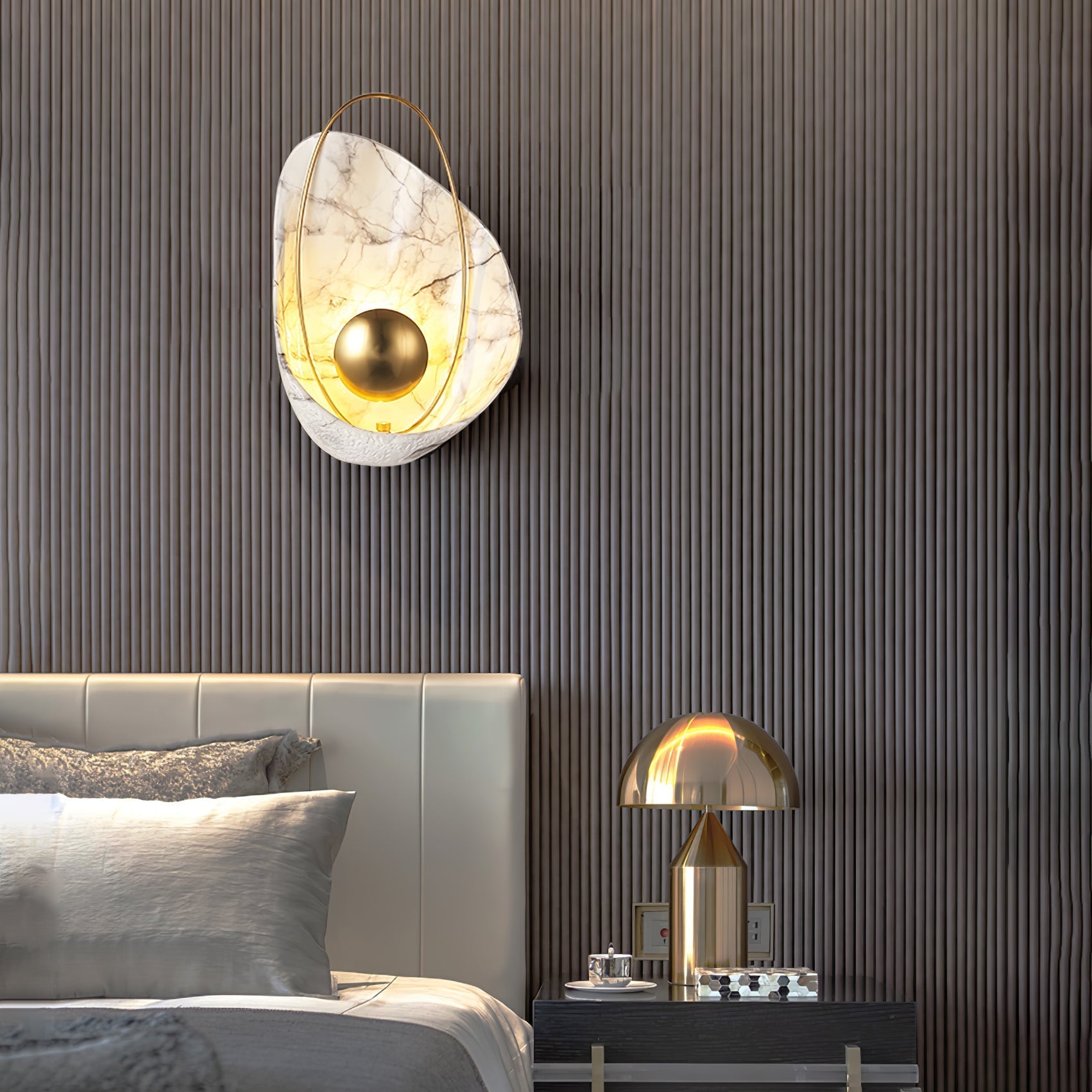 Pearl Wall Light, Hardwired Wall Sconce, detail 4