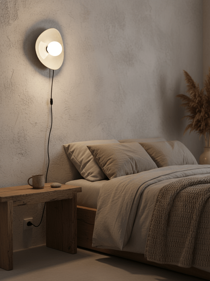 Pebble Disc Plug-In Wall Light, Plug-In Wall Sconce, detail 10