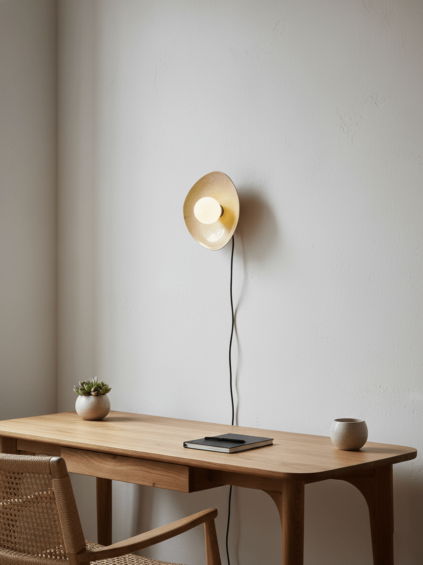 Pebble Disc Plug-In Wall Light, Plug-In Wall Sconce, detail 5