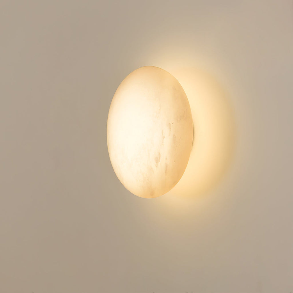 Pebble Alabaster Wall Light, Hardwired Wall Sconce, detail 4