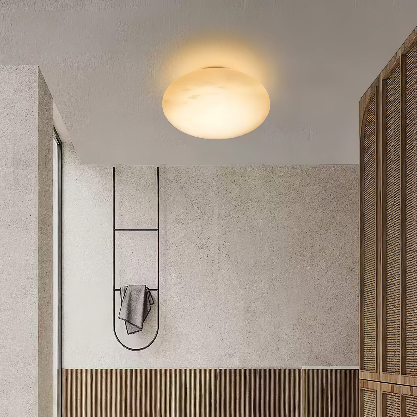 Pebble Alabaster Wall Light, Hardwired Wall Sconce, detail 5