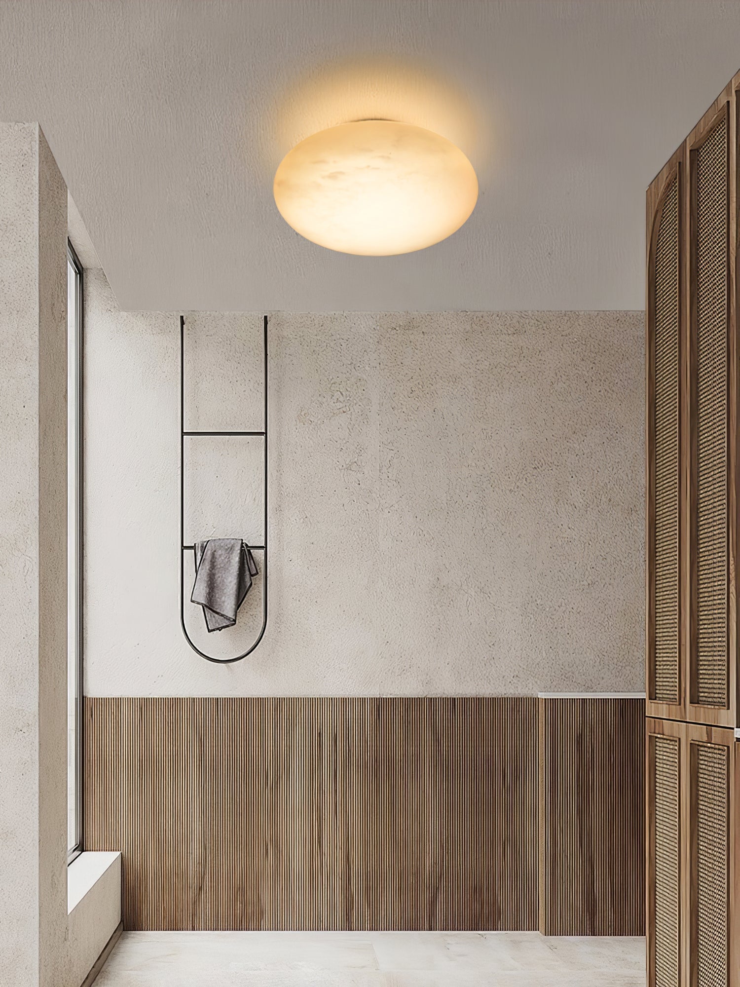 Pebble Alabaster Wall Light, Hardwired Wall Sconce, detail 8