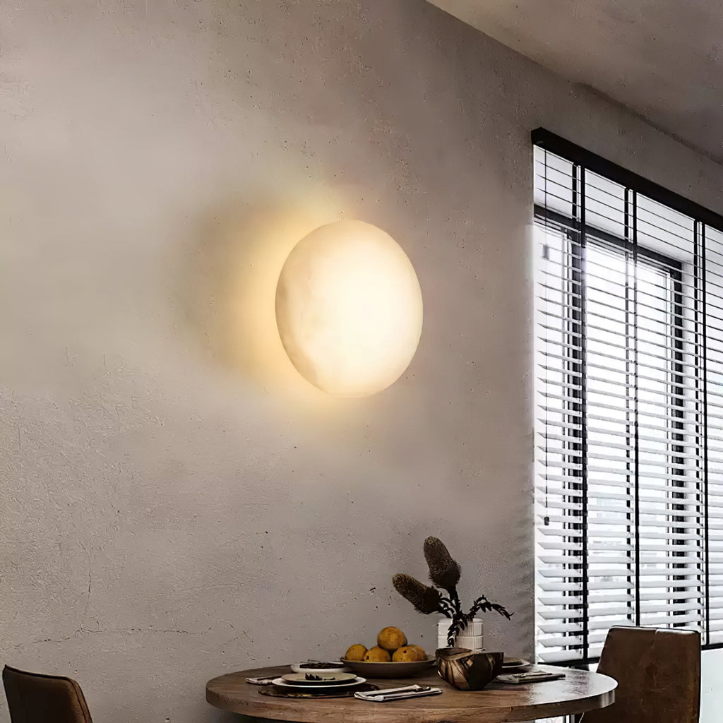 Pebble Alabaster Wall Light, Hardwired Wall Sconce, detail 3