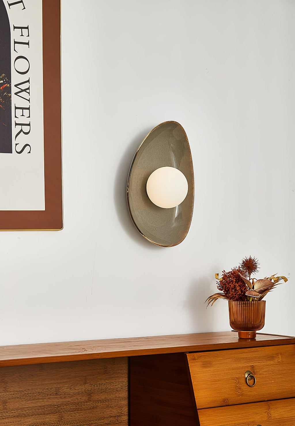Pebble Disc Wall Light, Hardwired Wall Sconce, detail 5