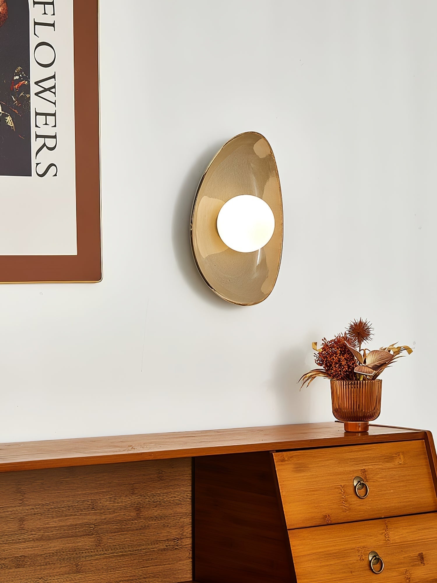Pebble Disc Wall Light, Hardwired Wall Sconce, detail 8