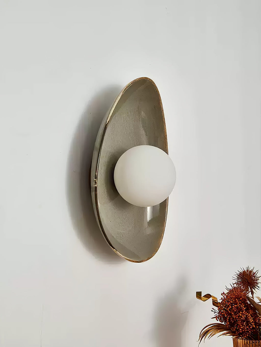 Pebble Disc Wall Light, Hardwired Wall Sconce, detail 9