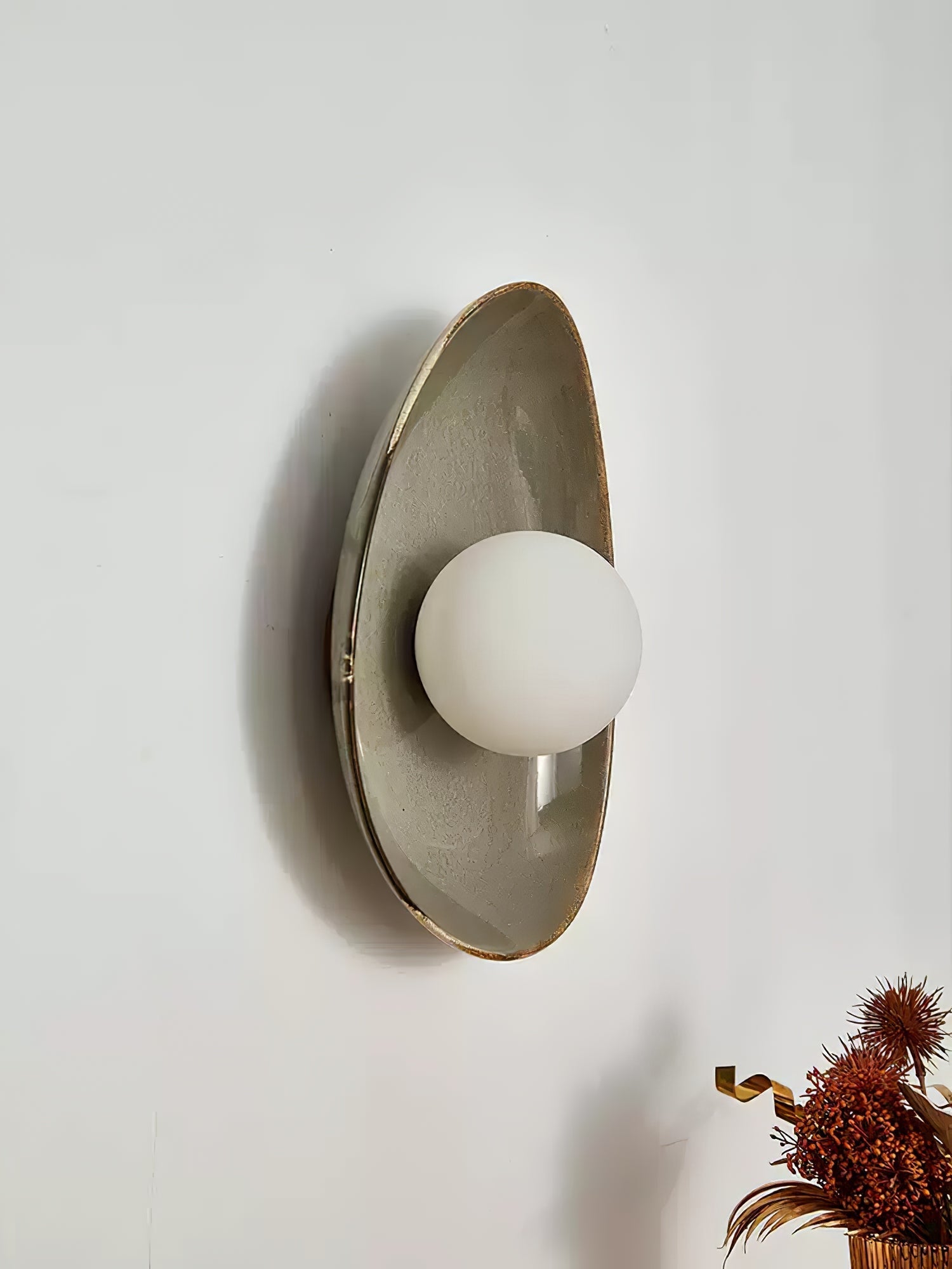 Pebble Disc Wall Light, Hardwired Wall Sconce, detail 9
