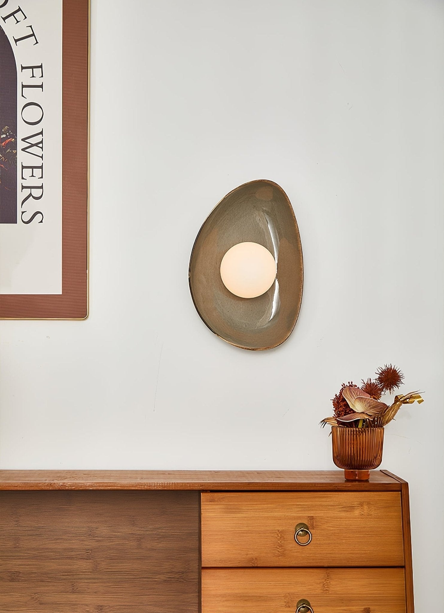Pebble Disc Wall Light, Hardwired Wall Sconce, detail 10