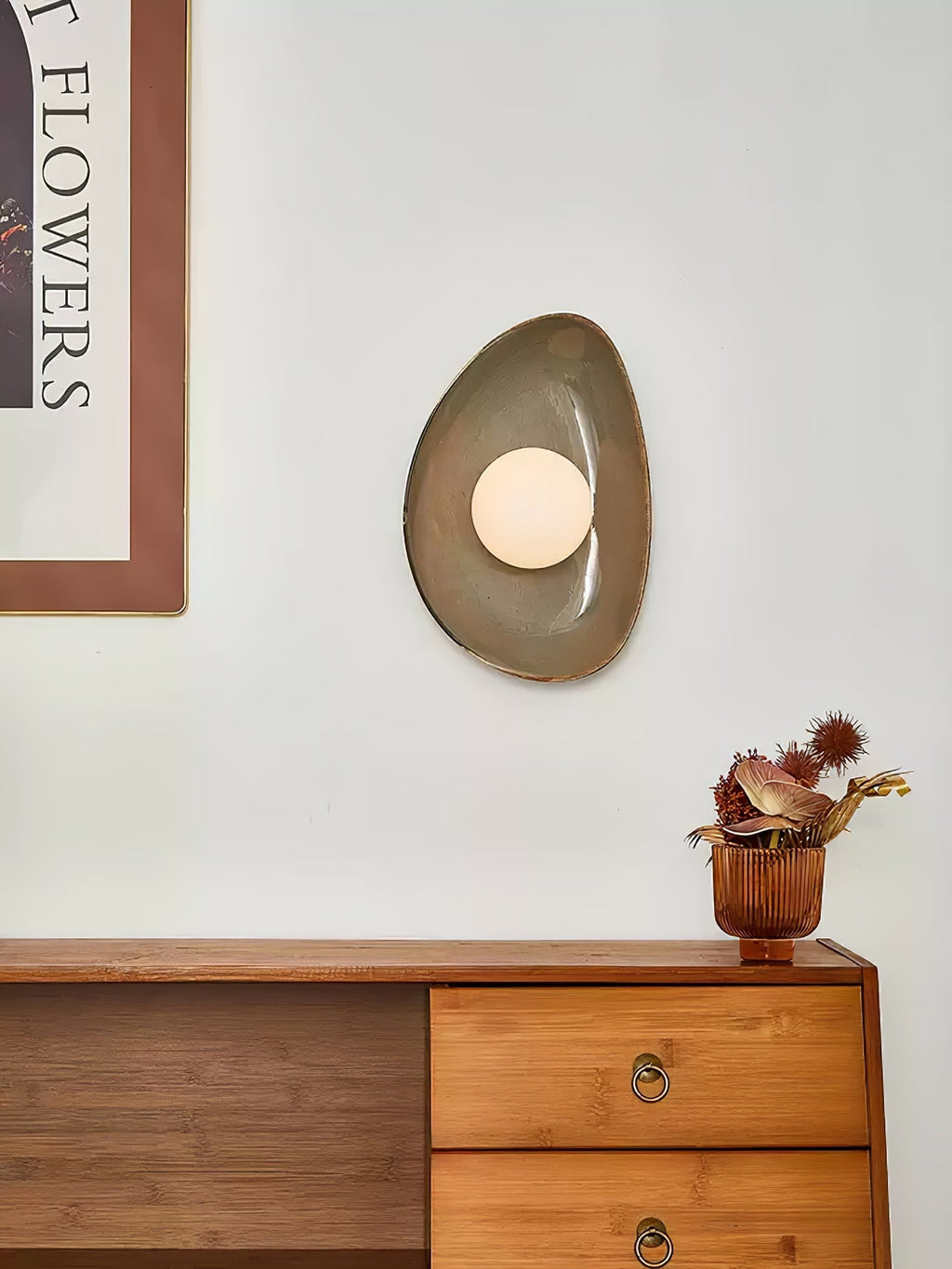 Pebble Disc Wall Light, Hardwired Wall Sconce, detail 11
