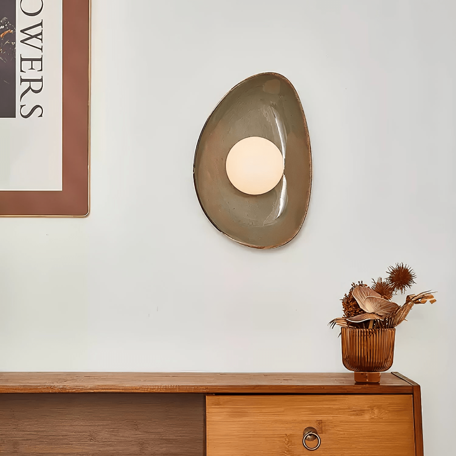 Pebble Disc Wall Light, Hardwired Wall Sconce, detail 15